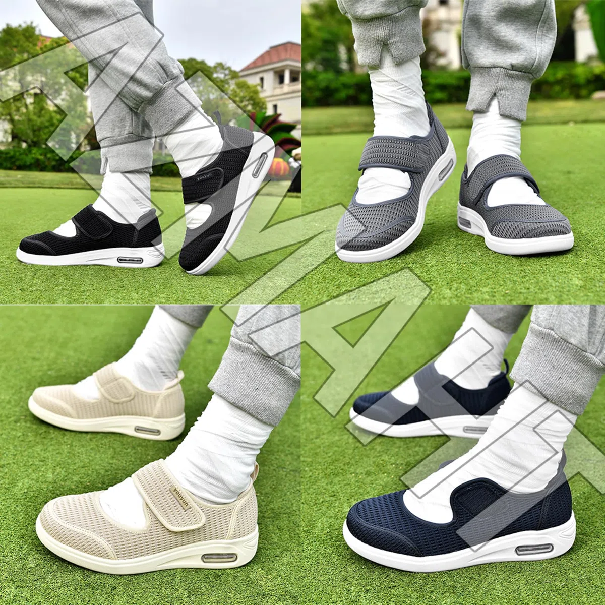 Zapatos pies Diabeticos Mujer Deportivas CuñA Interior Zapatos cómodos para juanetes Zapatillas Cómodas Ancho Especial ortopédicos Caminar ortopédicas Fascitis Plantar,Azul,39 EU