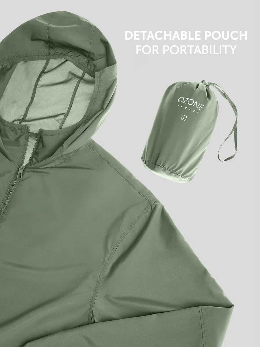XYXX Parka para hombre con protección UV y protección solar | Ropa de protección solar y contaminación | ligera y de secado rápido con protección UPF 50+ para exteriores