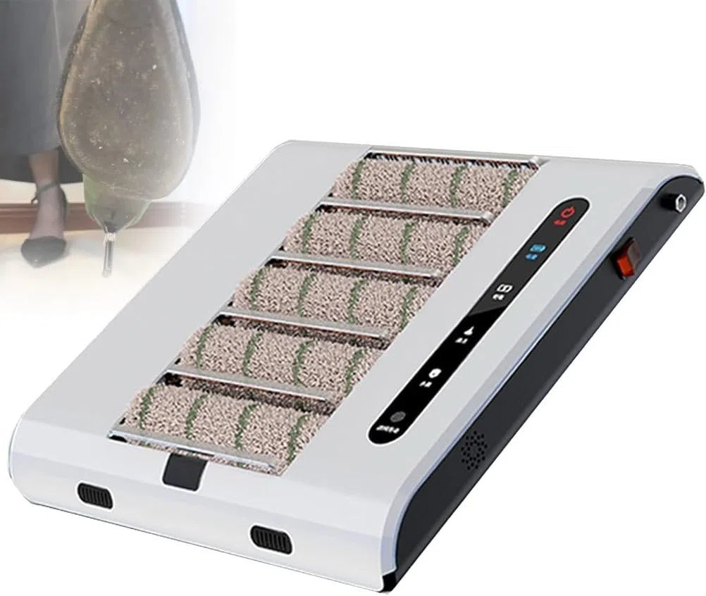 Máquina eléctrica limpiadora de suela de zapatos, limpiador de cepillo inalámbrico para eliminar polvo y barro en la entrada de la casa, oficina, gimnasio