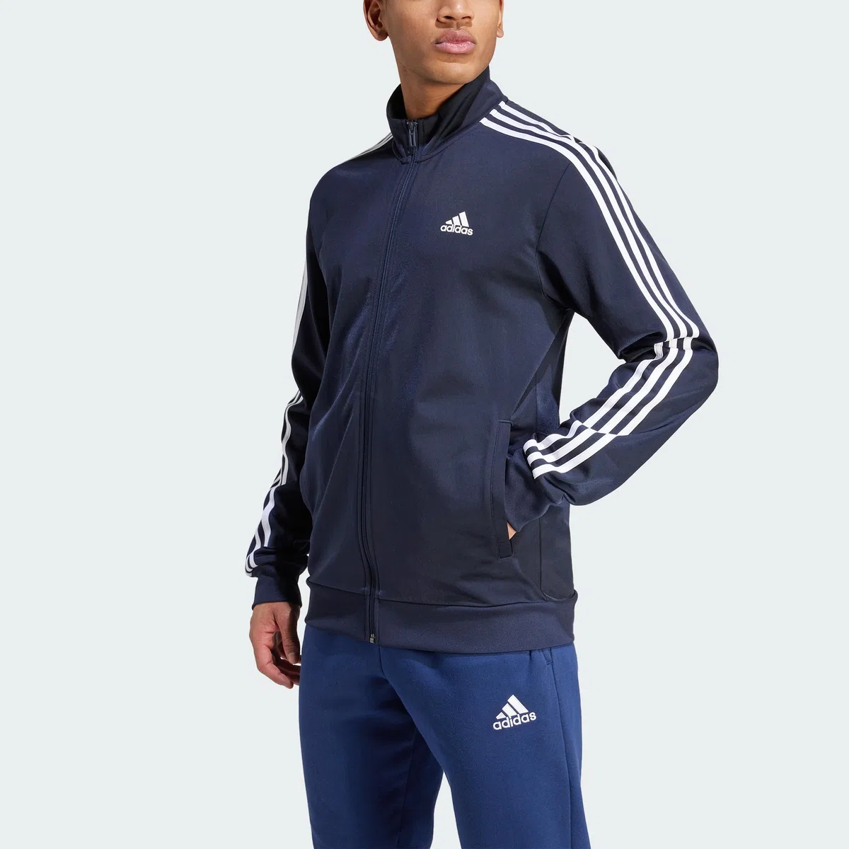 adidas Essentials Warm-up 3-stripes Track Jacket Track Top Hombre (Pack de 1)