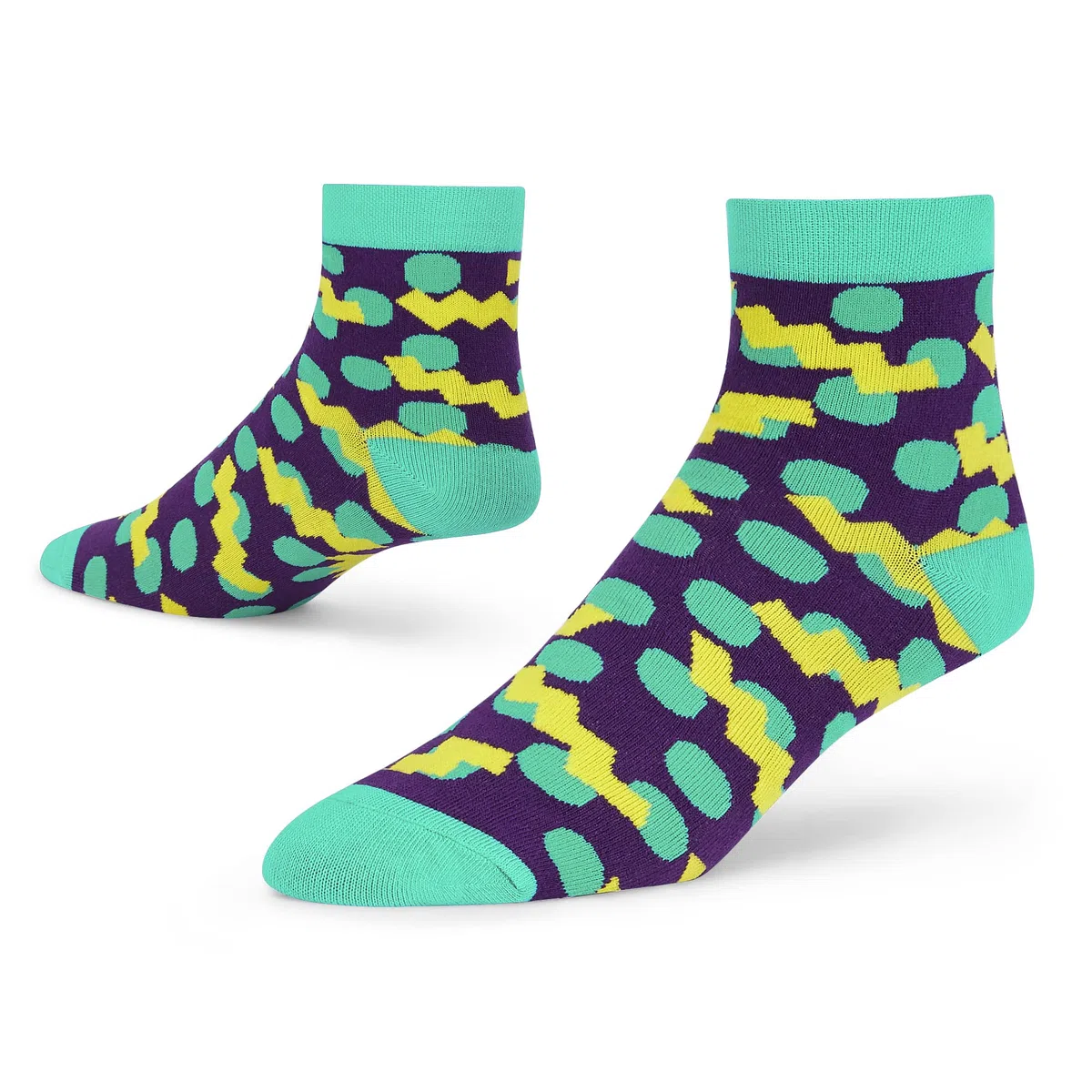 DYNAMOCKS Calcetines de algodón peinado para hombre y mujer (paquete de 4) (multicolor, talla única)