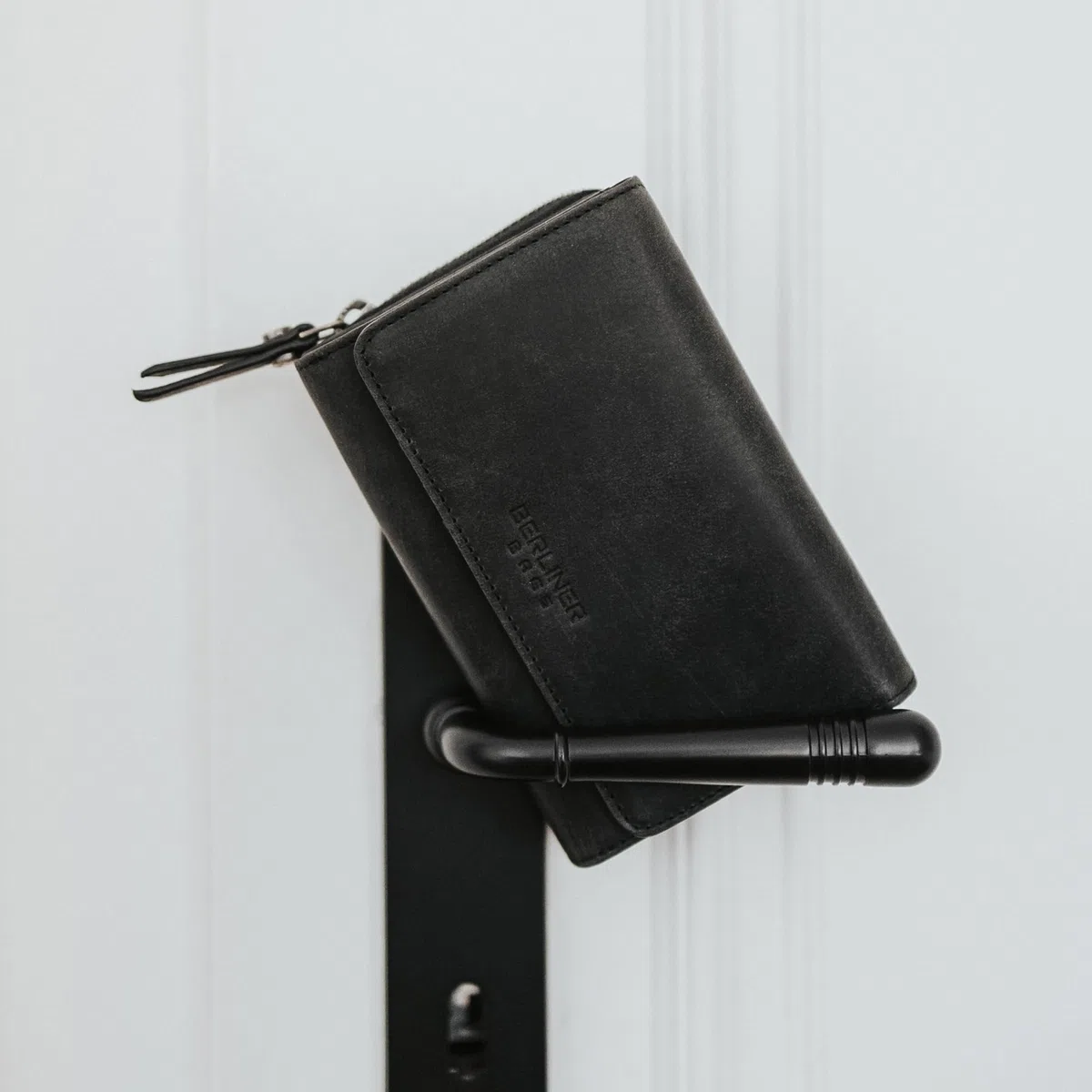 Berliner Bags Cartera Mujer de Piel Vienna, Billetera Grande con Monedero, Gran Capacidad y Protección RFID, Tarjetero - Gris Oscuro