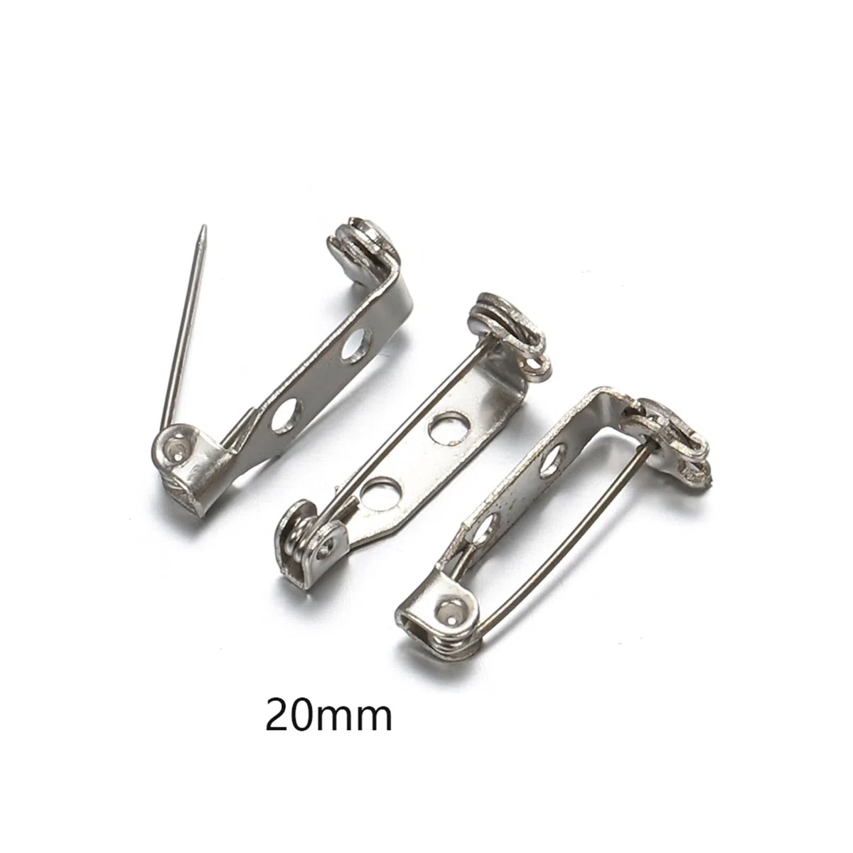 50 Piezas de Broche de Metal con Cierre Trasero | For la fabricación de joyas, suministros for manualidades DIY, soporte de cierre de hierro resistente for broches