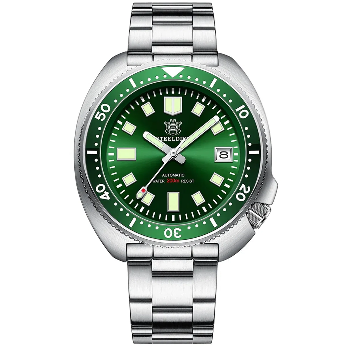 watchdives Steeldive Hombres Reloj Automático 1970 SD1970 Reloj De Pulsera NH35 Movimiento 200M Relojes De Buceo