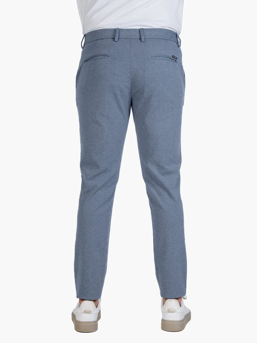 The Pant Project Pantalones casuales elásticos de lujo para hombre | Elegantes pantalones ajustados para hombre para oficina o fiesta | Pantalones de vestir de moda para hombre con cintura expandible