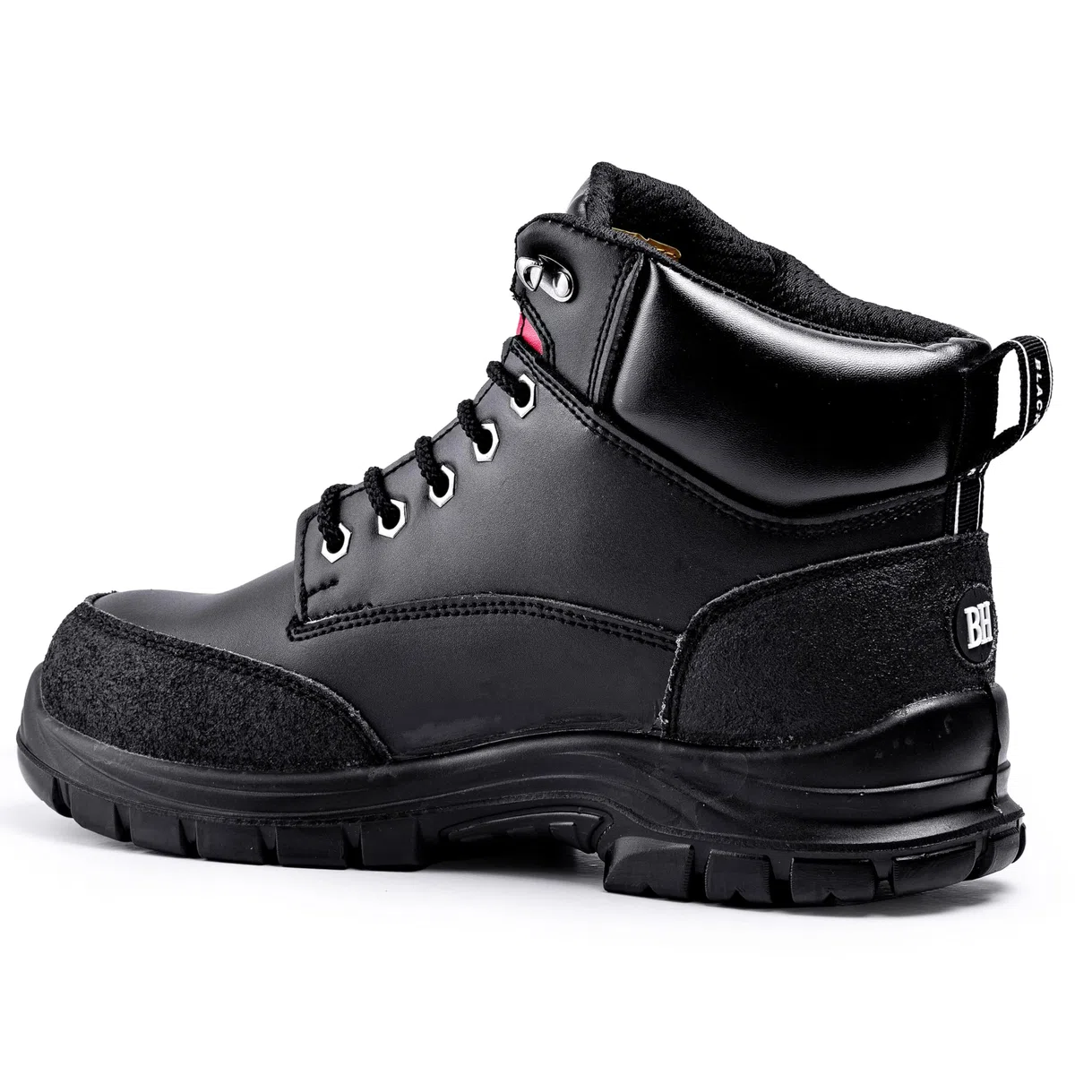 BLACK HAMMER Botas de Seguridad para Hombre con Puntera de Acero S3 SRC Zapatos de Trabajo de Cuero 7700 (43 EU)