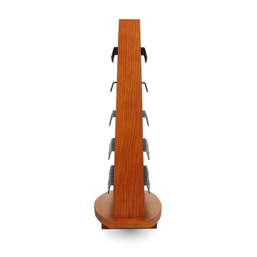 Expositor de Joyas de Madera de Doble Cara, Manual, para Pendientes, Gran Capacidad, para Ventana (Gris)