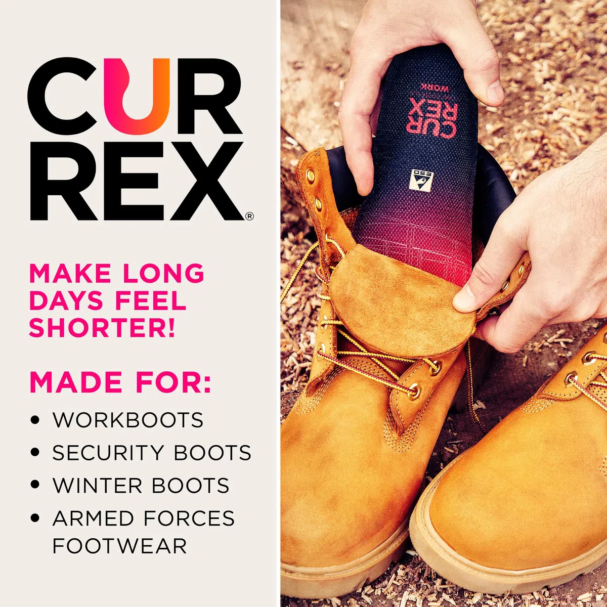 currex Plantilla WorkPro para zapatos de trabajo - Actualice sus zapatos de seguridad.