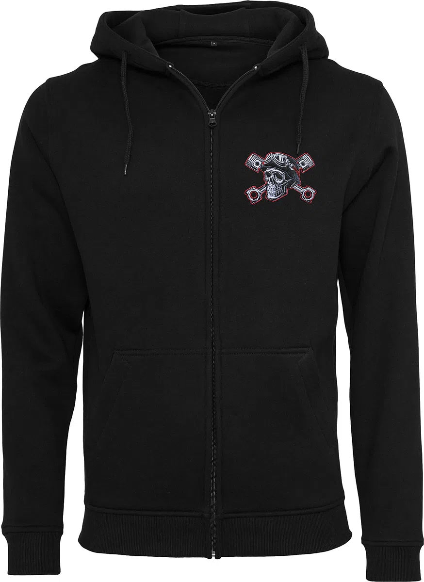 Baddery Sudadera con capucha para hombre : Devil Driver – Sudadera Hombre Motocicleta Chaqueta con Capucha – Regalo Motociclista – Chaqueta Motocicleta Hombre