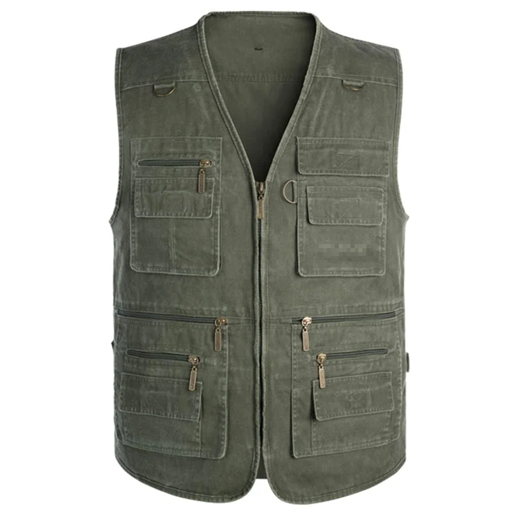 Chaleco de mezclilla de talla grande, chaqueta de hombre sin mangas, chaleco casual de algodón, abrigo de bolsillos de vaquero ajustado