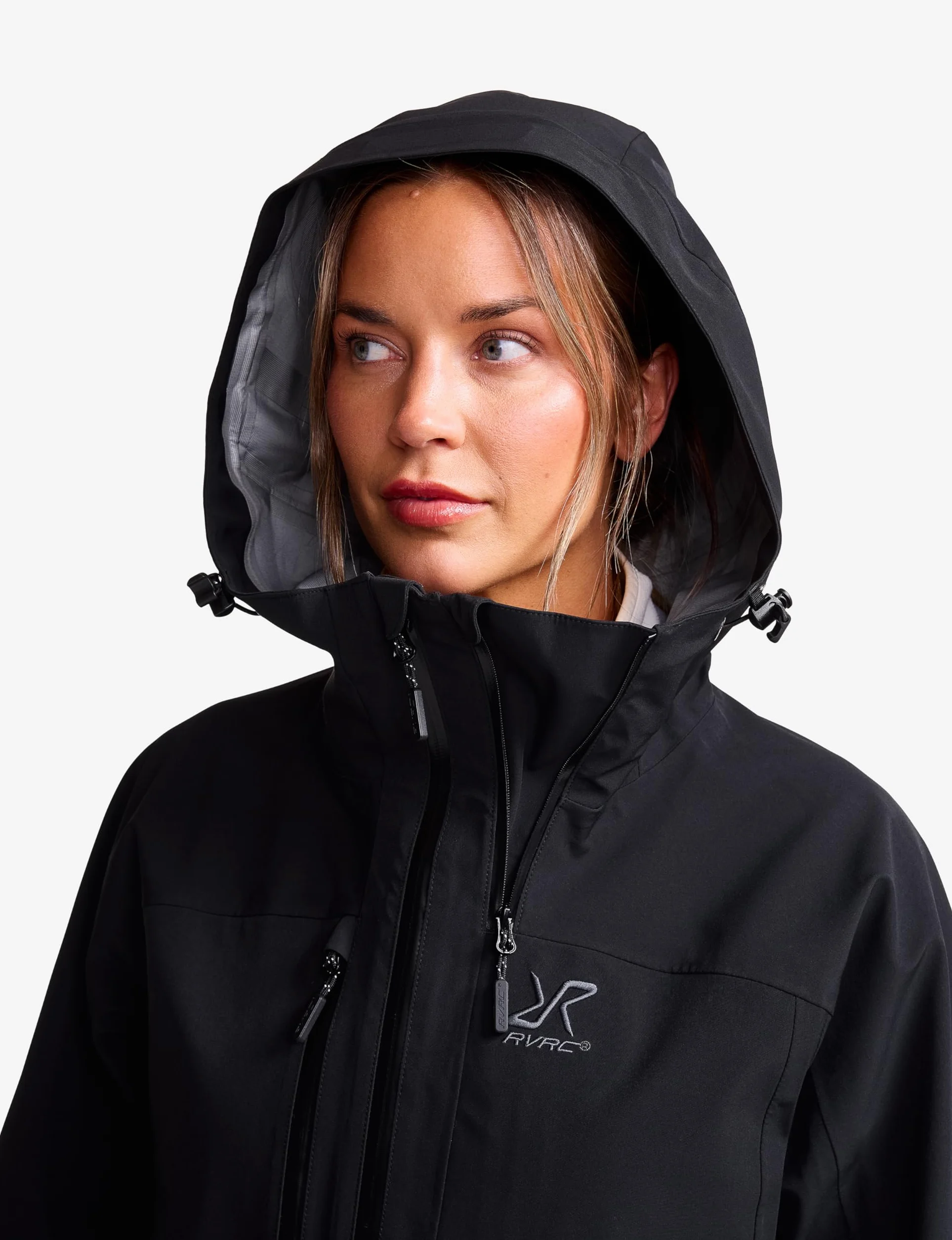 RevolutionRace Cyclone 3L Shell Jacket para Mujer, Chaqueta Impermeable con Reflectores Recco para Senderismo