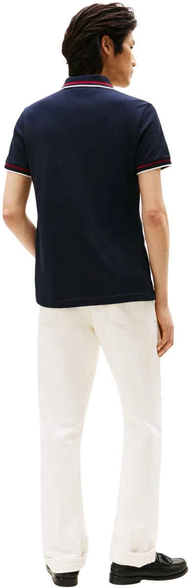 Tommy Hilfiger Polo de Manga Corta Hombre Cuff Interest Slim Fit