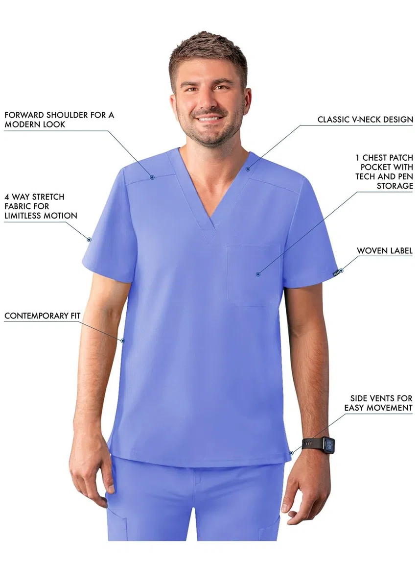 Adar Adición Fregar por Hombre - Clásico V-Cuello Fregar Top