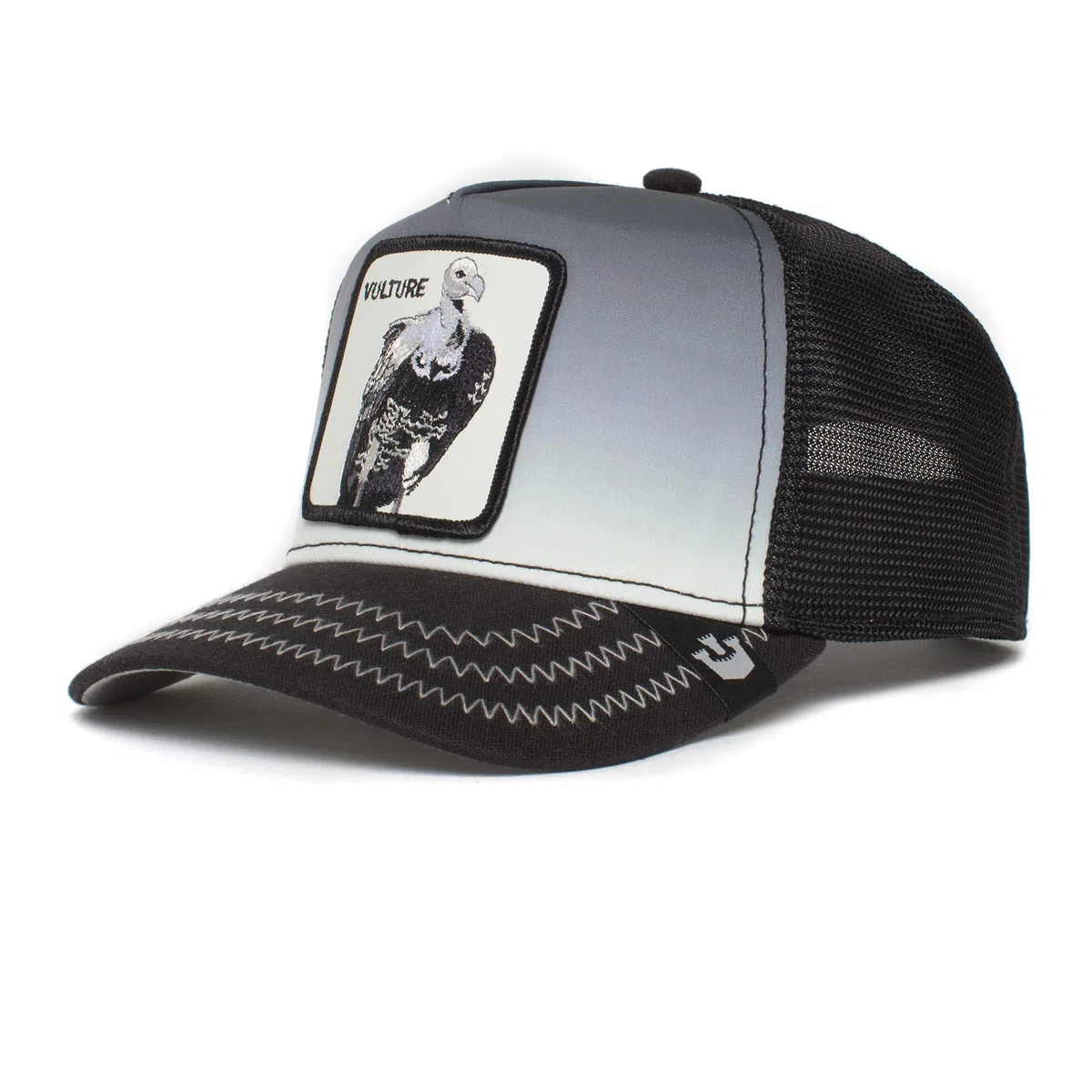 Goorin Bros Gorra Negra-Gris Buitre Back Off Buzzard