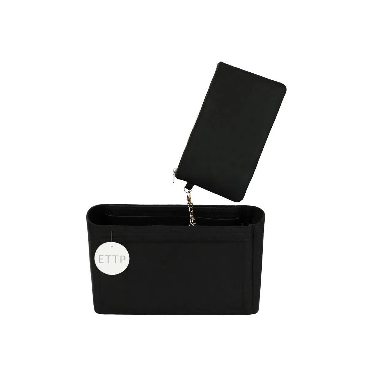 Organizador de bolso para bolsos, organizador de bolsa de mano, organizador de bolso para bolsa y bolsos, compatible con Neverful Speedy y más (XL, negro)