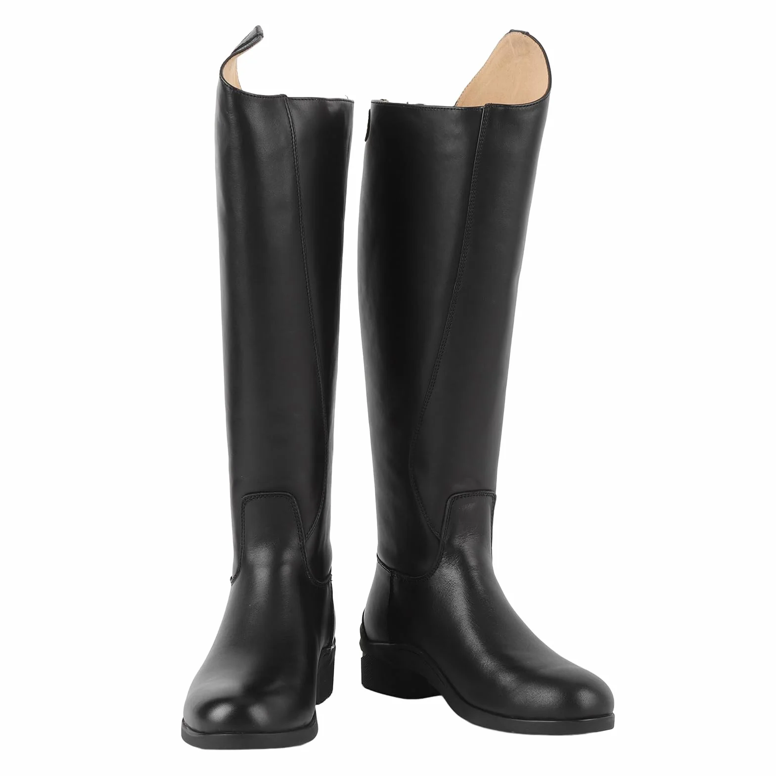 Botas Ecuestres Botas Altas Hasta La Rodilla De Equitación De Entrenamiento Ecuestre Unisex con Cremallera Trasera Piel EVA Talla 42 para Uso Diario (Talla 43) (42)