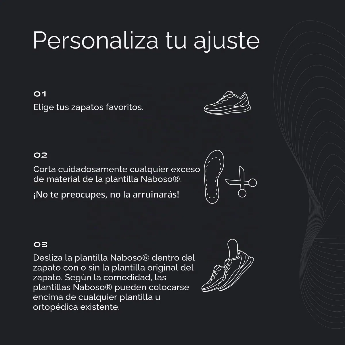 Naboso Plantilla sensorial de activación, plantillas finas texturizadas antifatiga para hombres y mujeres que estimulan mejor los pies para mejorar la postura, el equilibrio y la fuerza del pie.