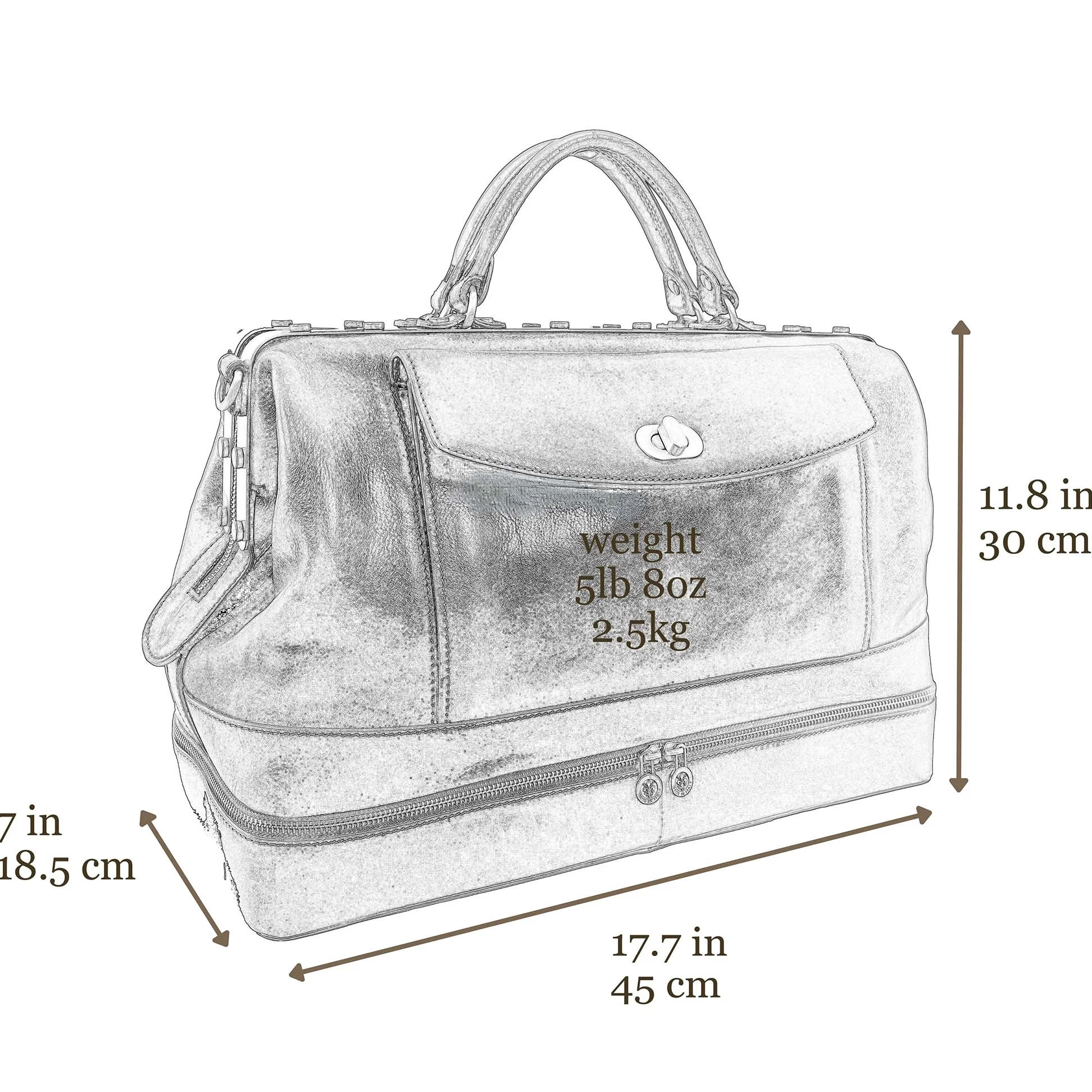 Time Resistance Maletín Médico Profesional de Cuero, Maletín de Médico Estilo Vintage, Ideal para Doctores y Enfermeras, Bolso Hombre de Cuero