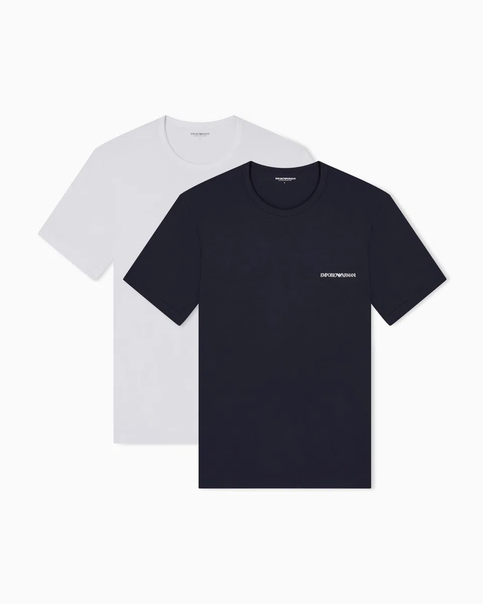 Emporio Armani 2-Pack Crew Neck T-Shirt Camiseta Hombre