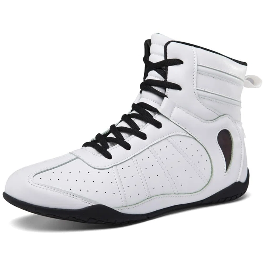 Botas De Boxeo para Hombre Y Mujer, Boxeadores De Moda, Zapatillas De Deporte, Cuero Transpirable, Combate, Lucha Libre, Zapatos De Fitness
