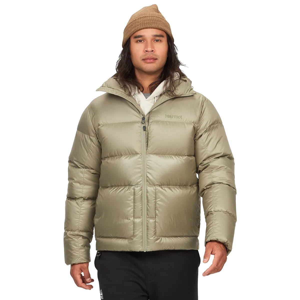 Marmot Guides Down Hoody Lightweight down jacket, warm winter puffy, water-repellent quilted coat, windproof functional jacket, packable outdoor jacket with hood Hombre (Pack de 1)