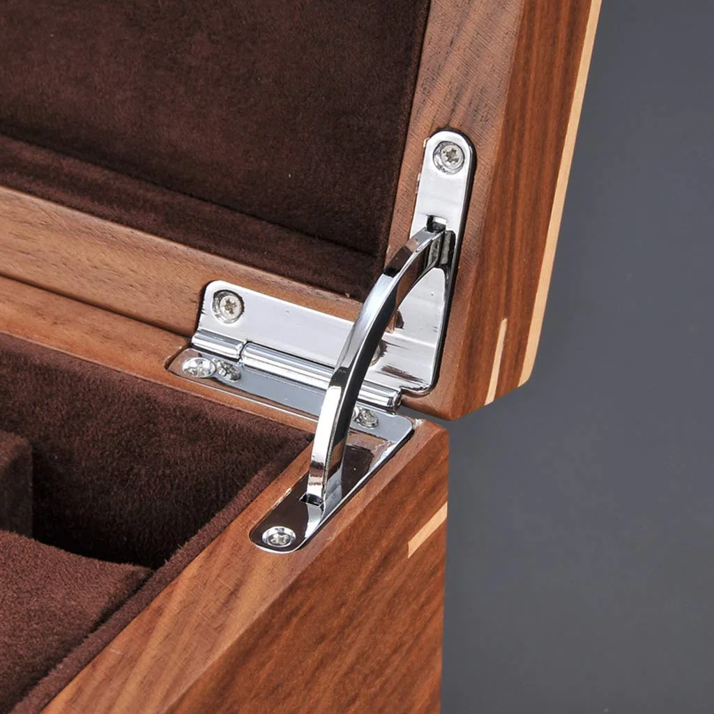 Caja para Relojes de Hombre, Organizador de exhibición de Madera con 10 Compartimentos, Estuche de Almacenamiento para Joyas y Pulseras de Mujer con Cerradura metálica.