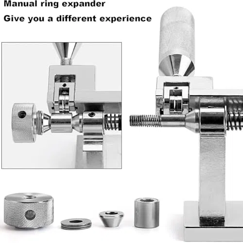 Herramienta reductora de anillos, tamaño ajustable con mango antideslizante, accesorios para reparación de joyas y ajuste de tamaño