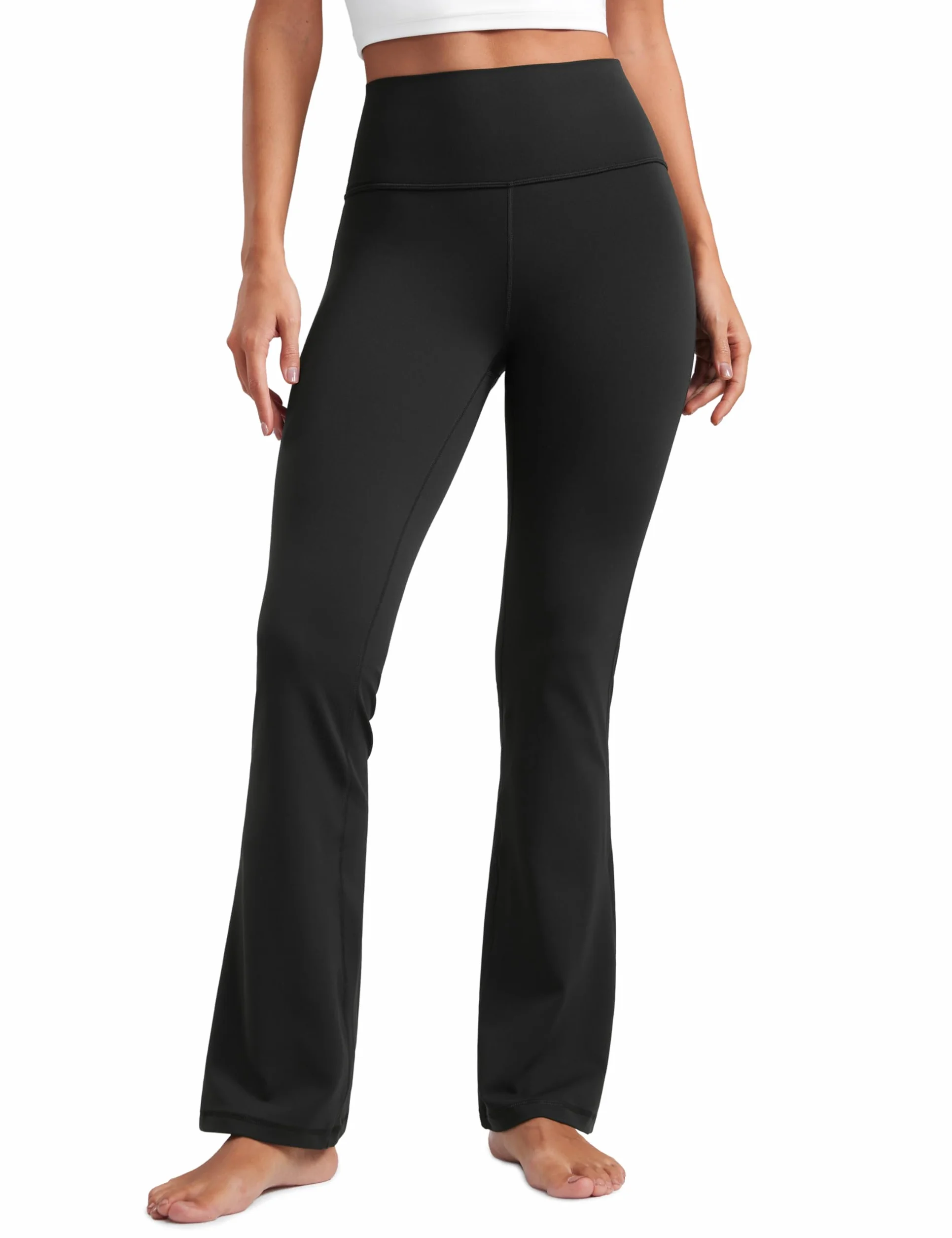 CRZ YOGA Mujeres Butterluxe Cintura Alta Leggings Acampanados Pierna Ancha con Bolsillo Yoga Casual -74/79/81/85cm