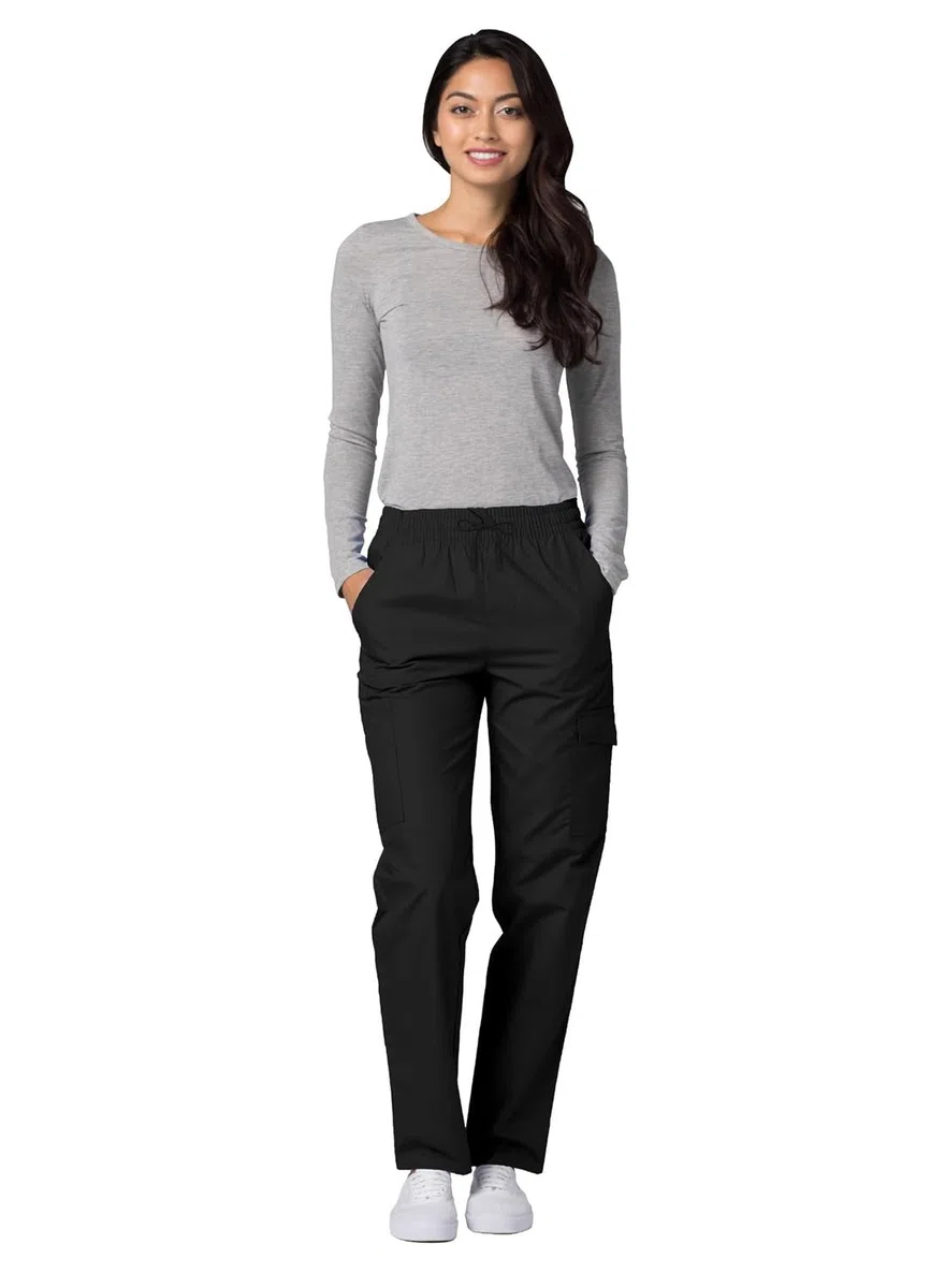 Adar Uniformes médicos para Mujer - Pantalón médico Cargo - 506 - Black - 5X