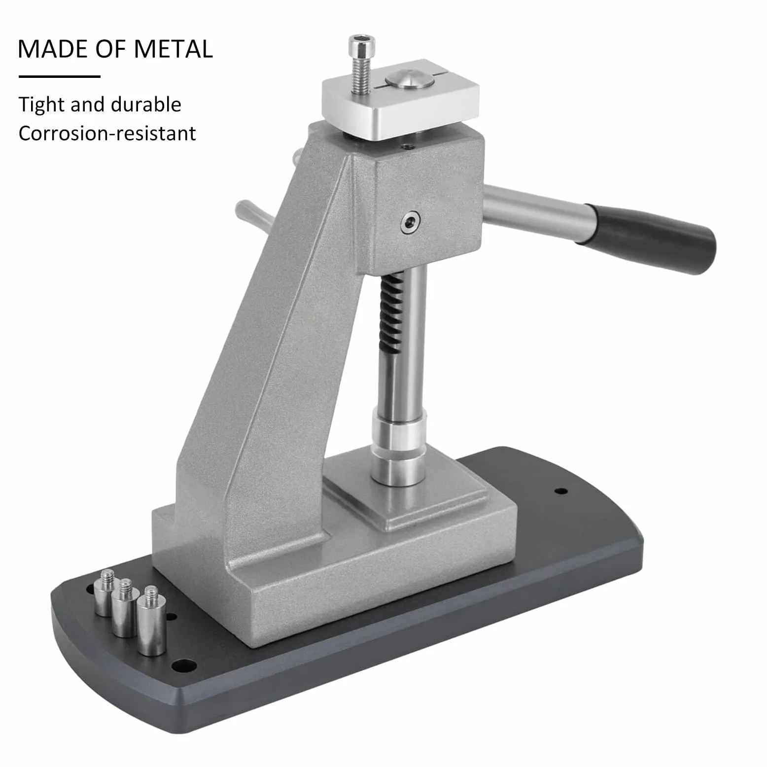 Kit de herramientas de prensa de reloj con 25 troqueles de aluminio, base de aleación de aluminio para cierre trasero de reloj y reemplazo, ideal para talleres de reparación y entusiastas