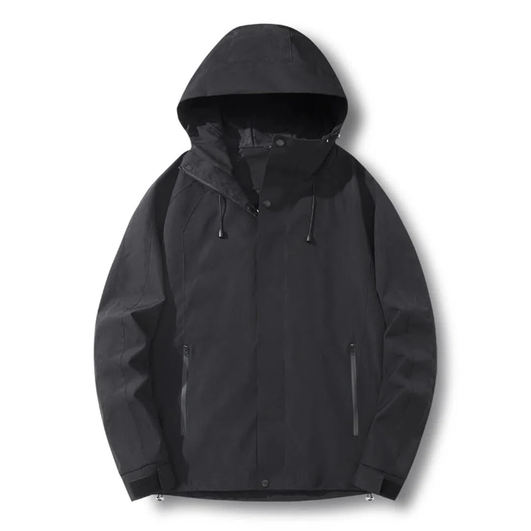 Ropa deportiva de montañismo para hombre, color sólido, para ocio, resistente al viento, transpirable, chaqueta de aventura