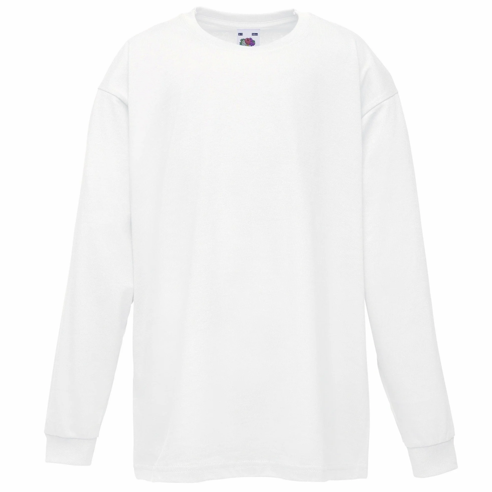 Fruit of the Loom- Camiseta de Manga Larga Valueweight para niños (Paquete de 2)