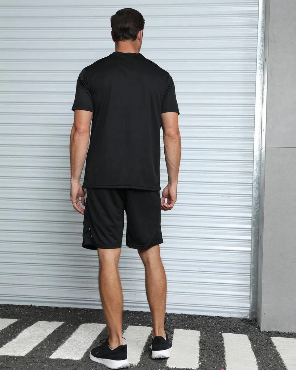 Conjunto de entrenamiento para hombre, ropa atlética, camisetas de fútbol, pantalones cortos, paquete de 3 unidades, baloncesto, correr, gimnasio, fútbol, trajes de verano