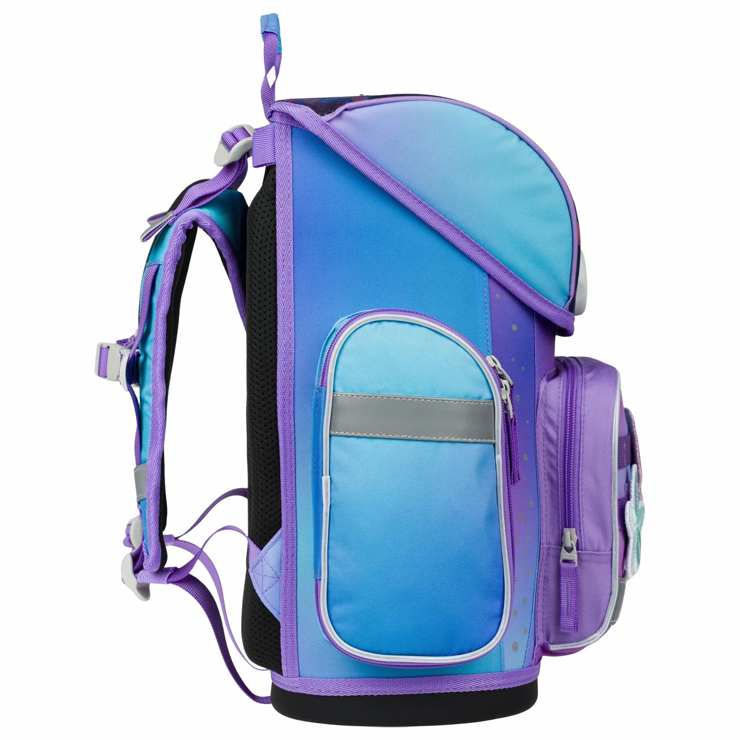 Baagl - Mochila para niño (3 piezas, mochila Ergo para 1ª clase, mochila ergonómica primaria, bolsa de escuela primaria con correa para el pecho, Axolotl, juego de mochila escolar, Axolotl, Juego de