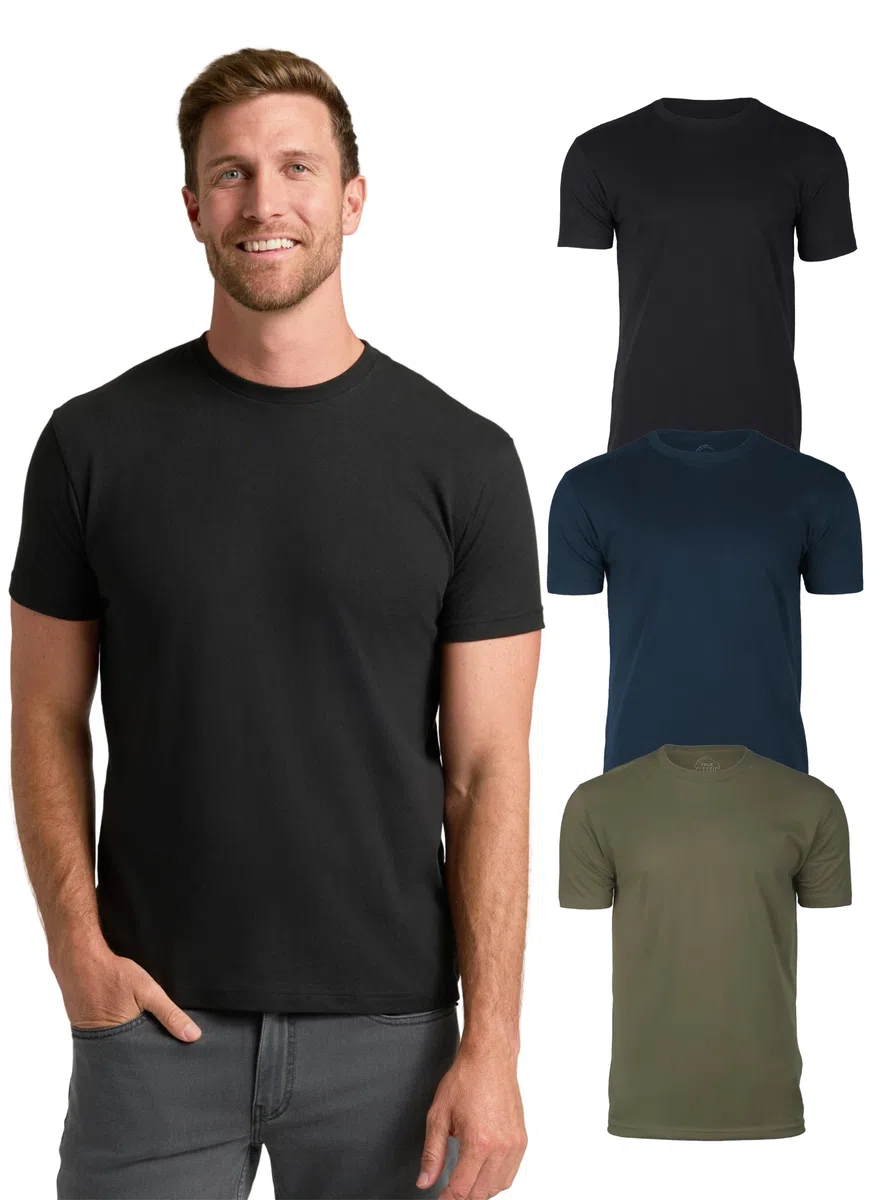 True Classic Short Sleeve Classic Crew Camiseta Hombre (Pack de 1)