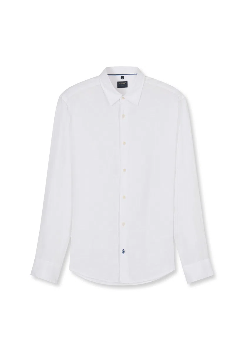 OLYMP Camisa casual para hombre de manga larga 404014, monocolor, 059, informal, 22, cuello Kent