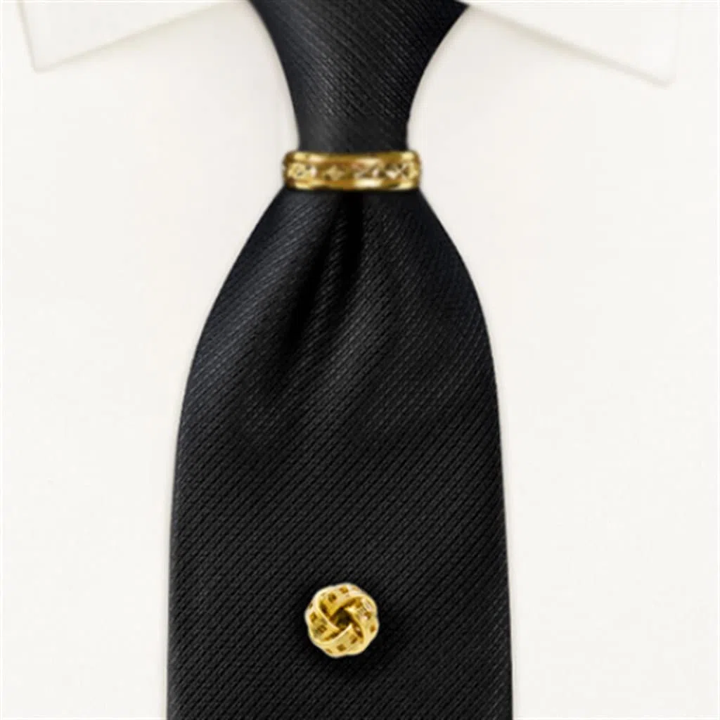 Clip de Corbata Broche Multiusos for Cuello de Camisa, Hebilla for Cuello de Traje de Hombre, Broche Trenzado de Metal, Hebilla Fija for Corbata(D_1)