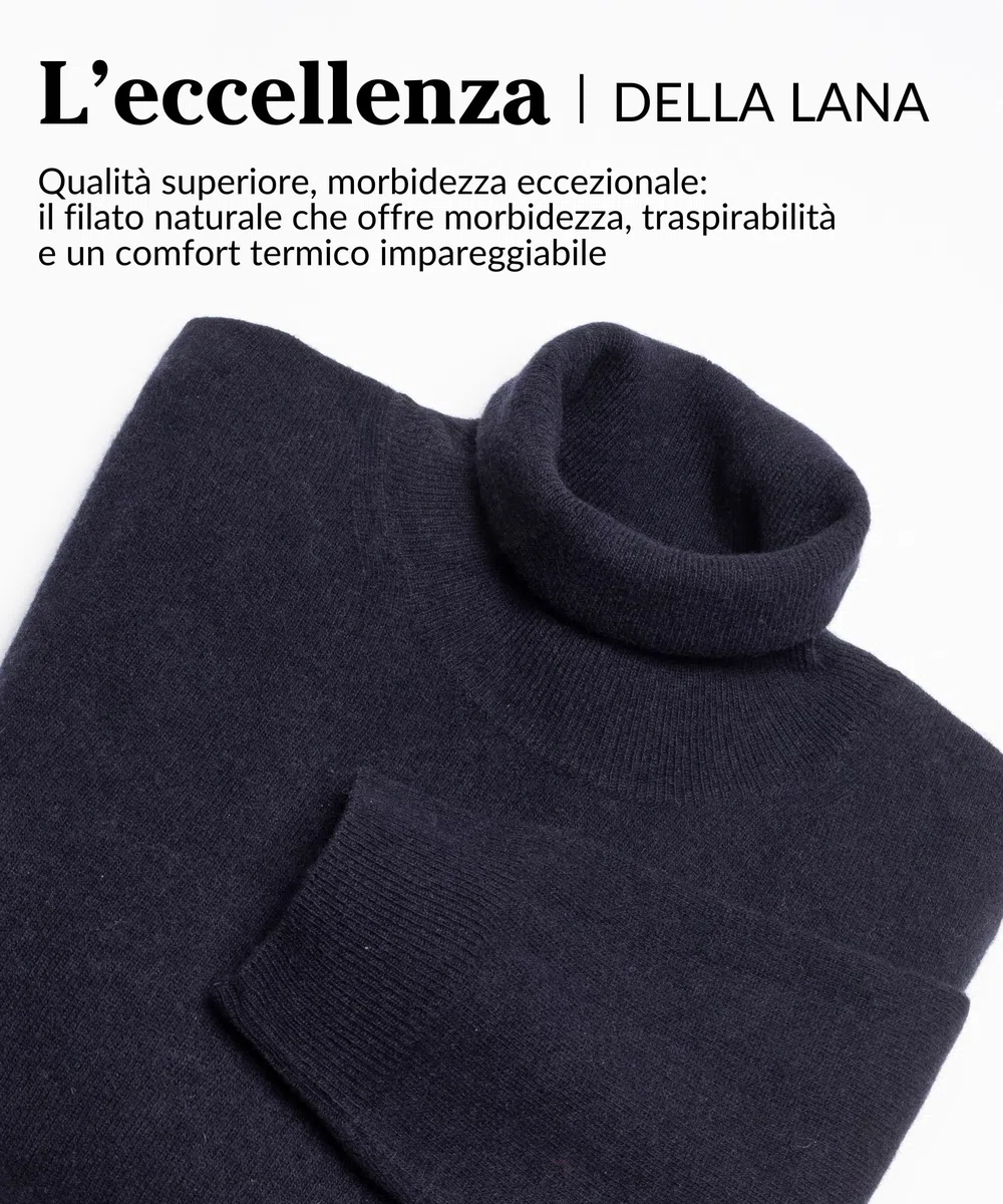 Cuello alto para hombre 100% Lana Fineza 12 - Suéter de Cuello Alto Hombre, Elegancia y Comodidad Perfecto para Cualquier Ocasión - Prenda Versátil y Elegante
