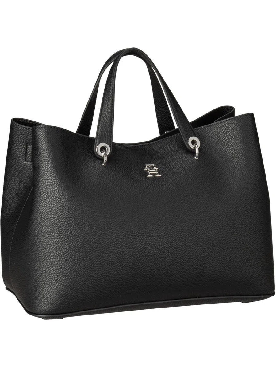 Tommy Hilfiger Bolso Satchel Mujer Emblem con correa desmontable