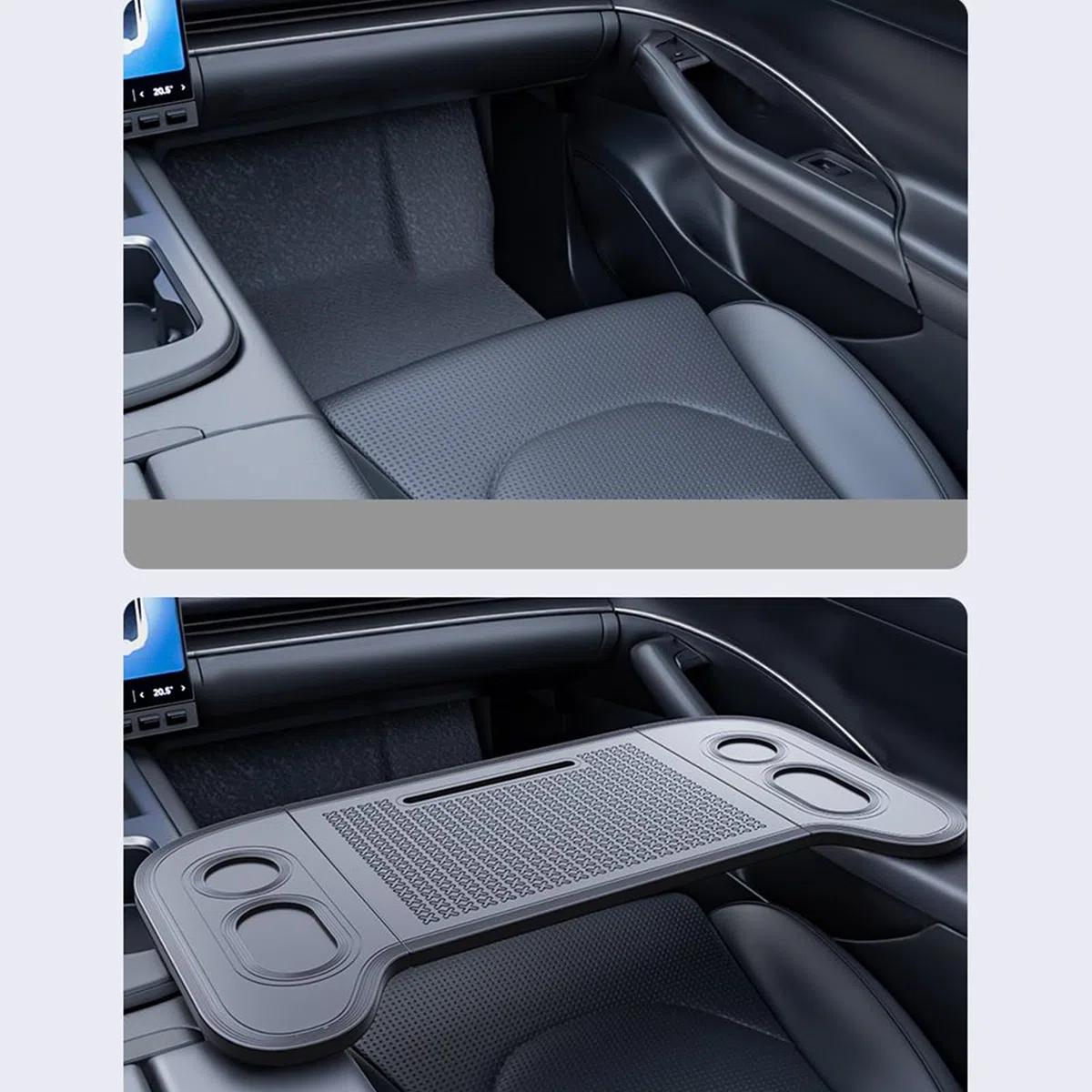 Mesa Para Volante De Coche Accesorios Automotrices Plegables | Bandeja Para Portátil De Vehículo Para Conductores Viajeros Desplazamientos Diarios Viajes Por Carretera Camping SUVs