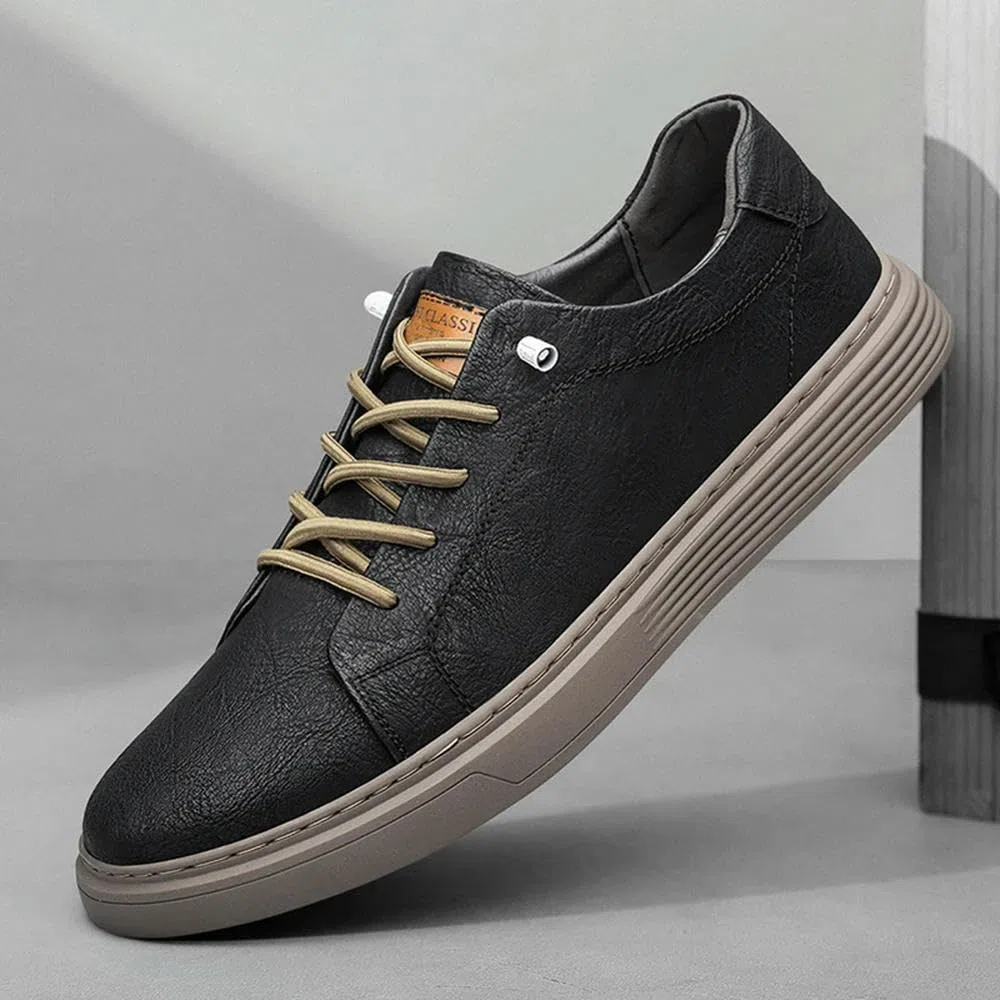 ZBDZSW - Zapatos casuales de cuero para hombre, con cordones, Oxford, para correr, correr, oficina, zapatos de vestir para hombre