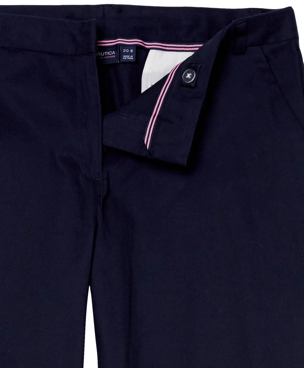 Nautica Pantalón de Sarga para Uniforme Escolar para niña