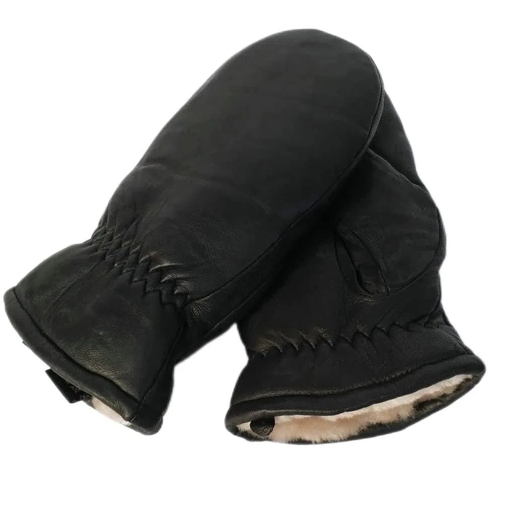 Guantes de Hombre Guantes de Cuero Genuino Guantes de Hombre de Invierno al Aire Libre cálidos Guantes térmicos