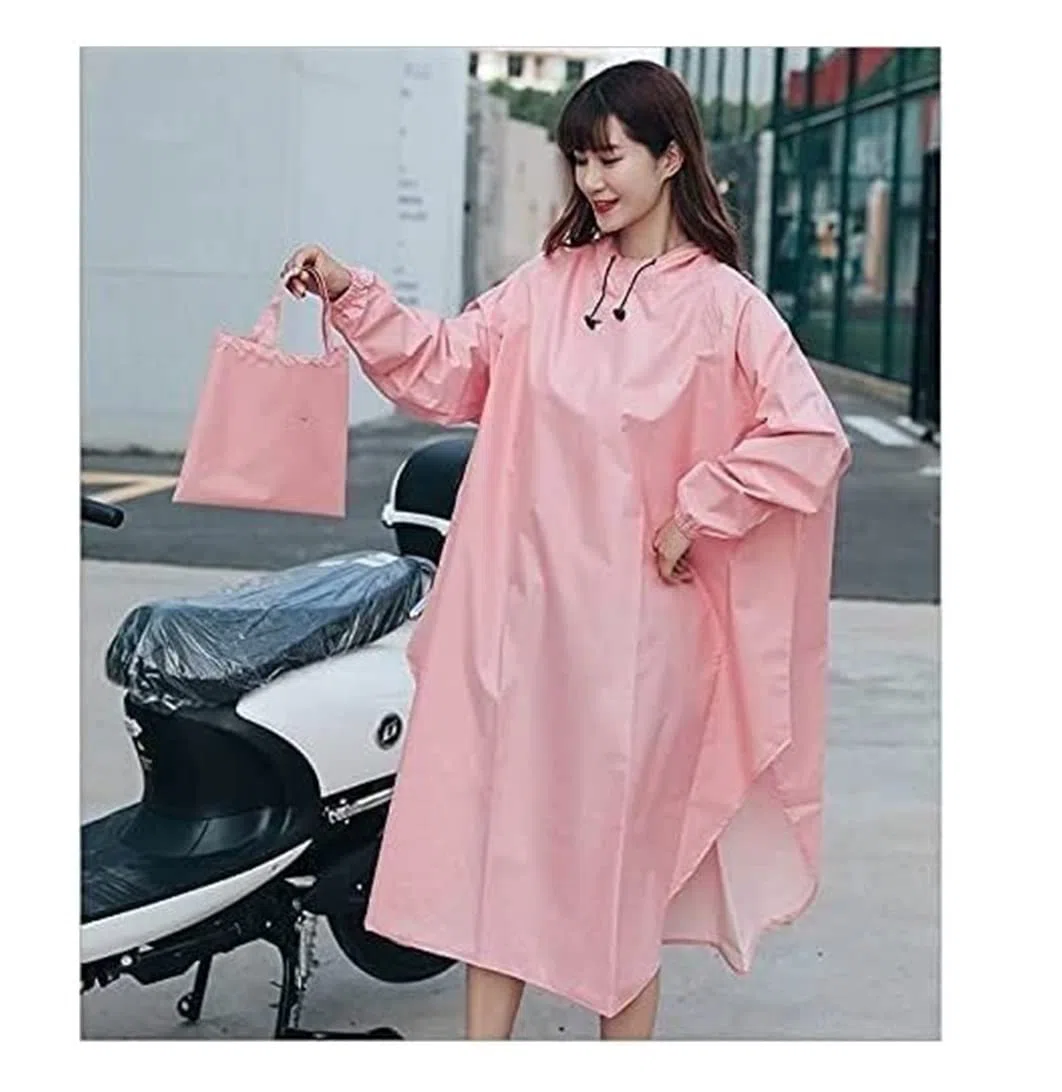 Capa de Lluvia Reutilizable Poncho Impermeable Para Ciclismo Para Mujer, Delgado Y Portátil, Para Viajes Al Aire Libre, Camping, A Prueba De Viento Ropa de Agua para Exteriores