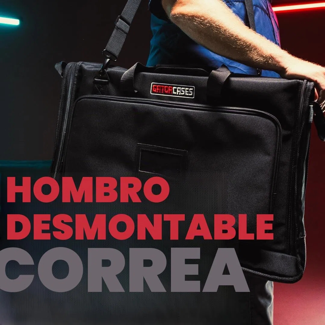 Gator Bolsa de transporte de LCD resistente con acolchado de espuma de 25 mm y protección resistente a las roturas de pantalla