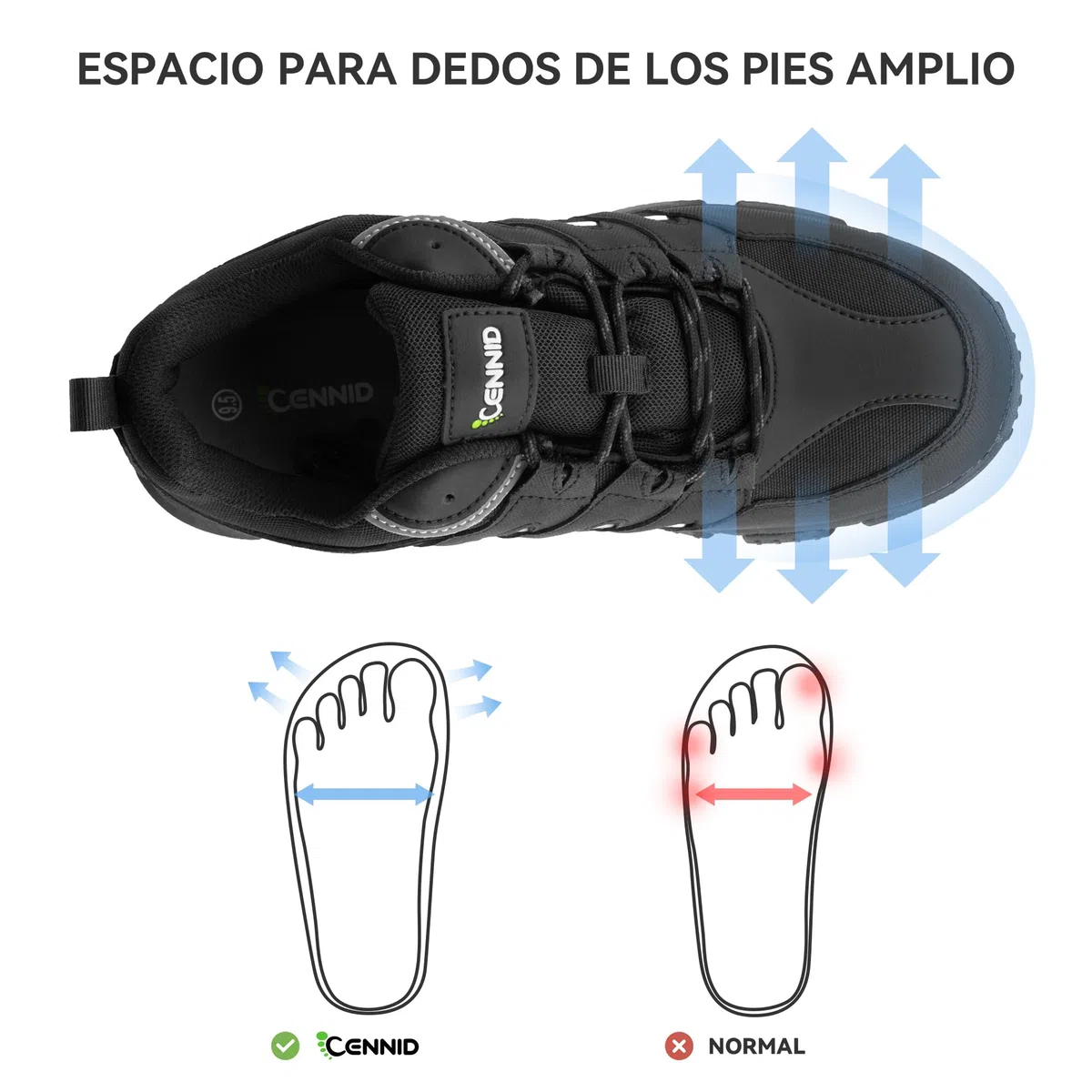 Zapatos de Senderismo Mujers Impermeables Ancho Bajo Zapatillas Trekking Botas Montaña Camping Ligeros Air Cushion