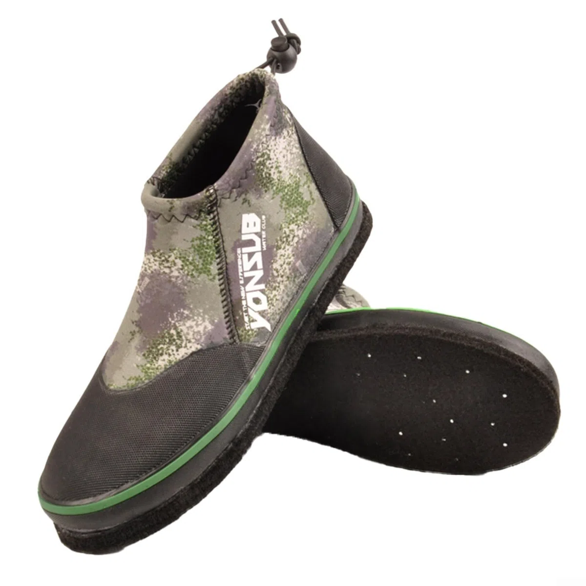 Zapatillas de pesca de neopreno para hombre y mujer, suela de fieltro con puntas de acero, antideslizantes, para rocas, playa, barro, vadear, naranja y verde