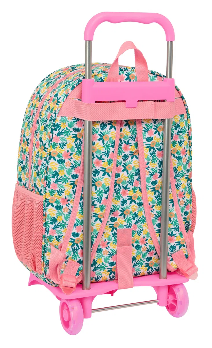 VAIANA - Mochila Escolar Grande con Carro, Mochila Niño, Mochila Infantil, Adaptable a Carro, Ideal para Niños en Edad Escolar, Cómoda y Versátil, Calidad y Resistencia, 33x15x42 cm