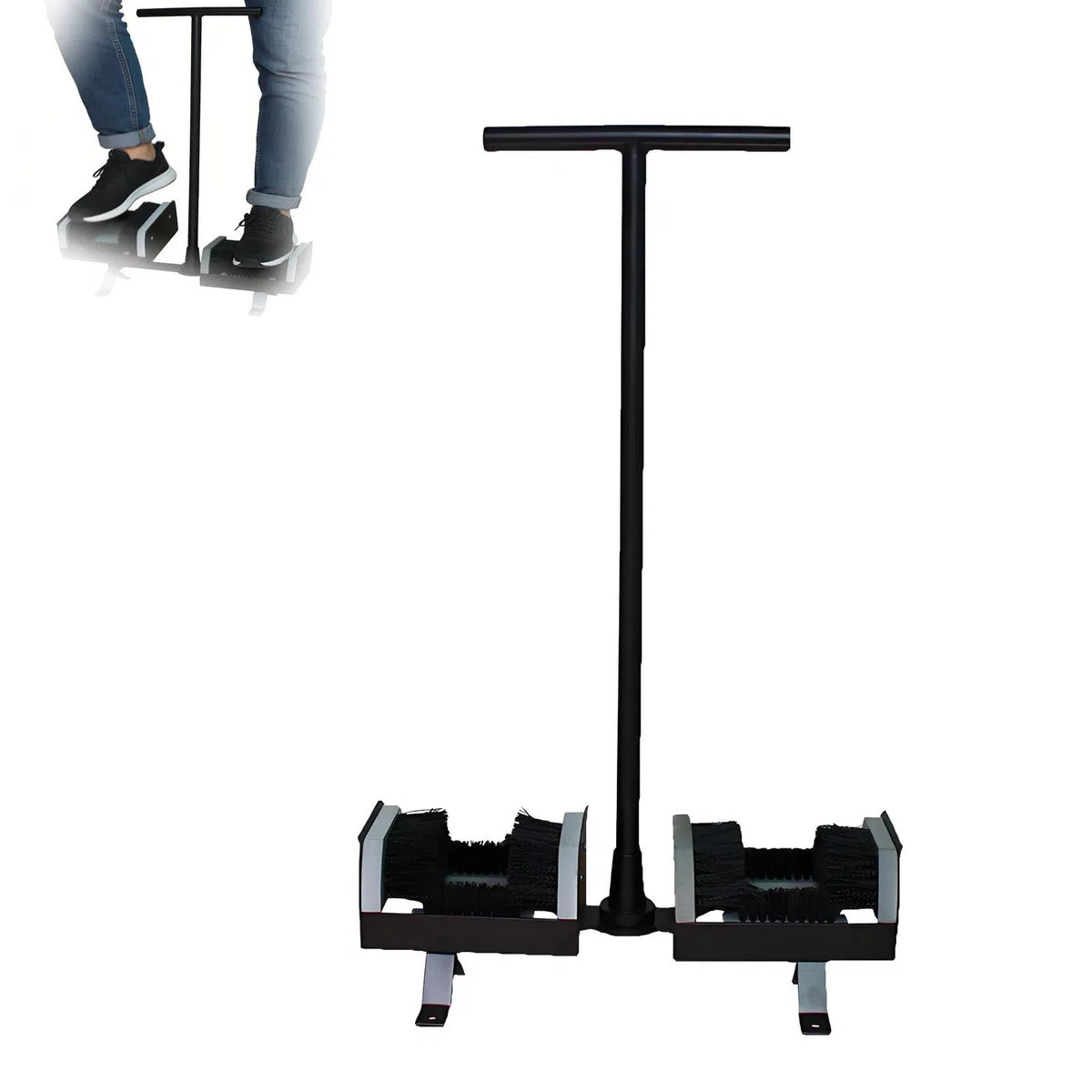 Limpiador de barro para zapatos de exterior, limpiador de botas con asa para una fácil fijación al suelo, ideal para jardines y campos de golf