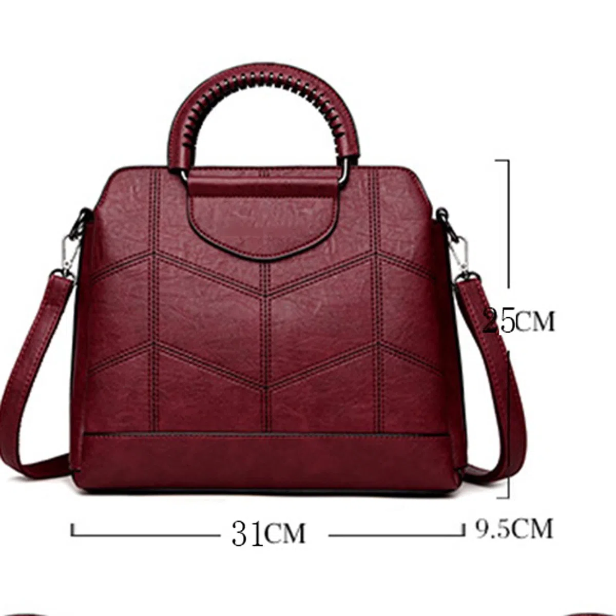 DieffematicDJB Bolso Mujer Bolsos de Cuero Bolsos de Mujer, Hilo Bordado Bolso Multicapa de múltiples Capas, Bolso de Mensajero de Cuero Suave de Gran Capacidad para Mujer (Color : Blue)